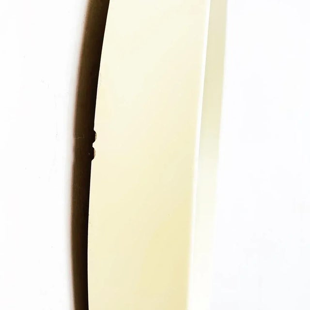 Italian Mid-Century Modern Round White Plastic Mirror, 1980s For Sale - Image 10 of 16