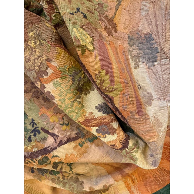 Brown Antique Circa 1890 French Tapestry 6'6 X 7'3 For Sale - Image 8 of 10