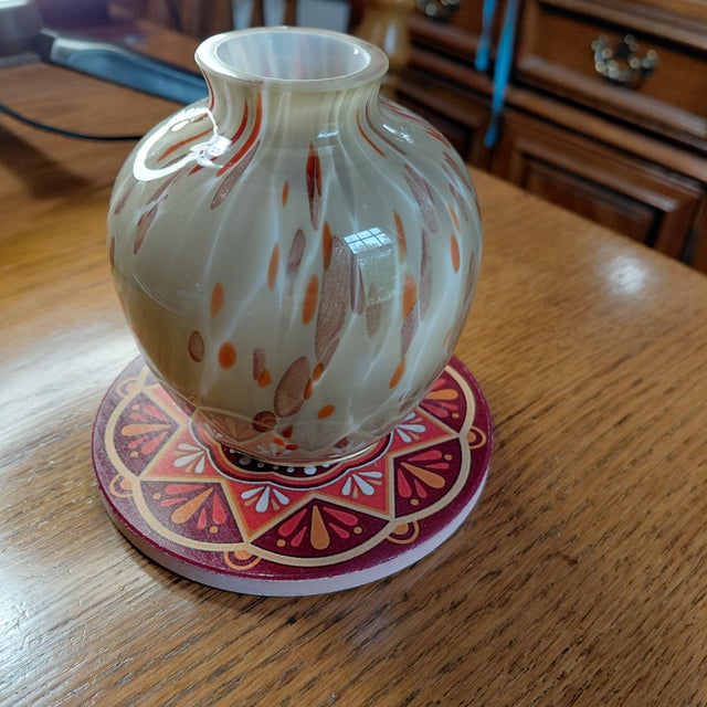 Mid-Century Modern Mid-Century Murano Small Vase For Sale - Image 3 of 8