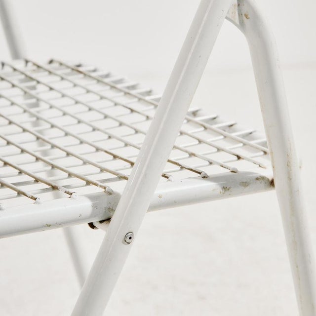 Vintage Folding Chair in Metal by Niels Gammelgaard for Ikea, 1970s For Sale - Image 10 of 13