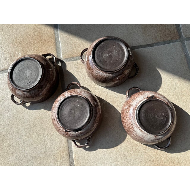 1970s Ceramic Soup Bowls from Serocka, Germany, 1970s, Set of 4 For Sale - Image 5 of 11