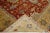Beautiful hand-knotted Modern Mahal wool rug with the terracotta field. This Persian rug has a tan frame and multicolor...