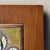 1970s Vintage Orthodox Icon Infant of Prague Hand Painted Tiles on Wooden Wall Plaque For Sale - Image 5 of 12