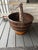 19th Century Chinese well bucket mounted on a later stand. Fantastic large fruitwood antique bucket. Featuring a yoke...