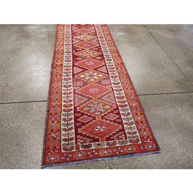 Galerie Shabab Collection Tribal Mid-20th Century Turkish Anatolian Runnerr For Sale In New York - Image 6 of 8