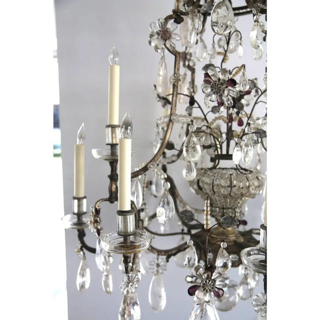 Maison Bagues Rock Crystal Chandelier For Sale In Miami - Image 6 of 15