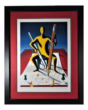Mark Kostabi, Careful Whit That Ax, Eugene, 2001