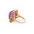 18k Yellow Gold Amethyst & Diamond Cocktail Ring Size 10 For Sale In Houston - Image 6 of 10