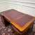 English Partner Desk with Burgundy Leather Top For Sale - Image 17 of 18