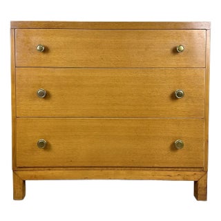 Mid Century Modern Widdicomb 3-Drawer Chest / Commode in Blond Mahogany For Sale