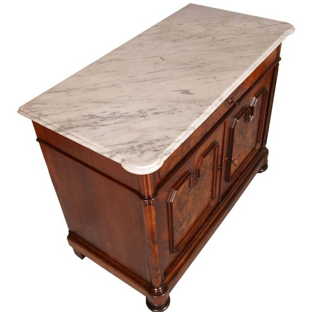 Wood 19th Century Chest of Drawers and Mirror from Cucchi & Sola Ammobiliamenti Torino, Set of 2 For Sale - Image 7 of 14