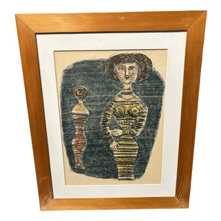 Massimo Campigli, Figures of Women, 1957, Lithograph For Sale