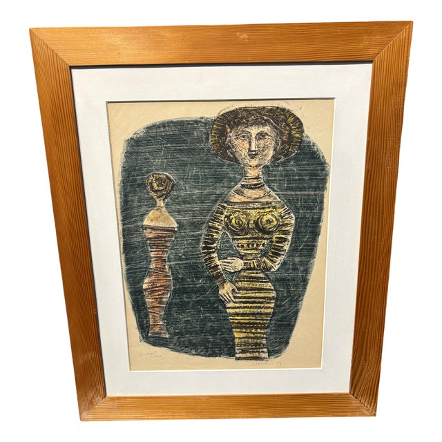 Massimo Campigli, Figures of Women, 1957, Lithograph For Sale