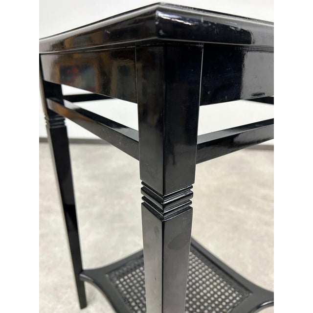 Black Secession Black Side Table, 1920s For Sale - Image 8 of 10