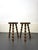 Vintage French Brutalist Stools, 1950s, Set of 2 For Sale - Image 3 of 7
