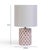 2020s Merlot Capiz Shell Table Lamp For Sale - Image 5 of 6