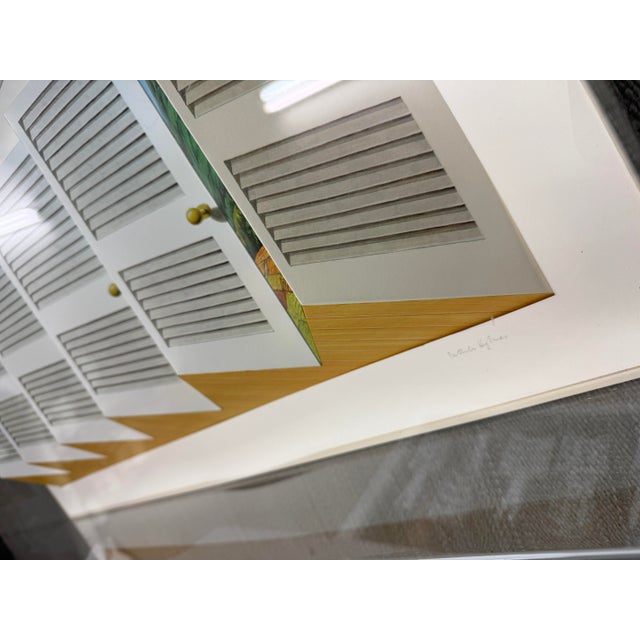 Circa 2003 Patrick Hughes "Shutters" Original Art Work, Signed For Sale - Image 9 of 12