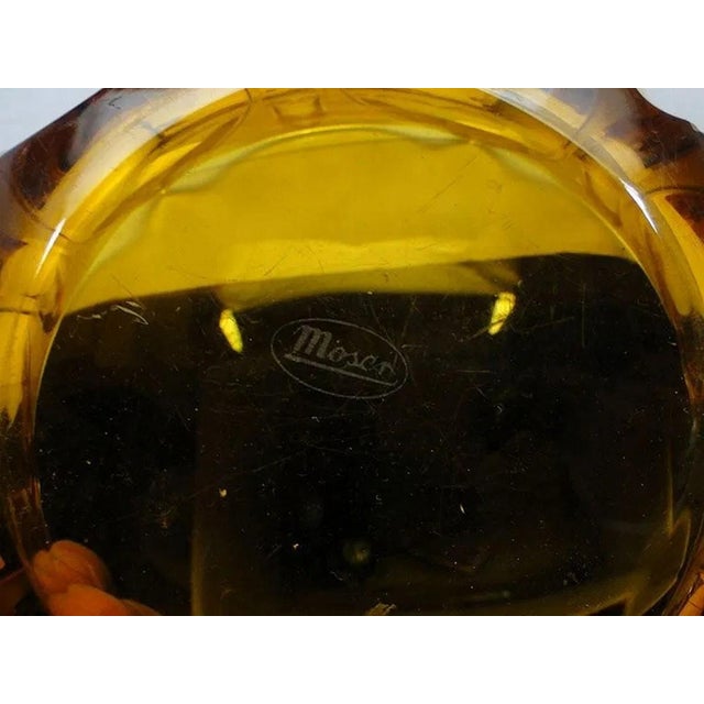 Art Deco Glass Bowls from Moser, Former Czechoslovakia, 1930s, Set of 7 For Sale - Image 4 of 10