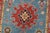 Textile Kazak Runner 2’8” X 9’9” Blue Wool Tribal Hand-Knotted Oriental Rug For Sale - Image 7 of 13