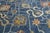 14x20 Hand-Knotted Modern Oushak Style Wool Rug in Indigo Blue & Earthy Motifs For Sale - Image 9 of 12