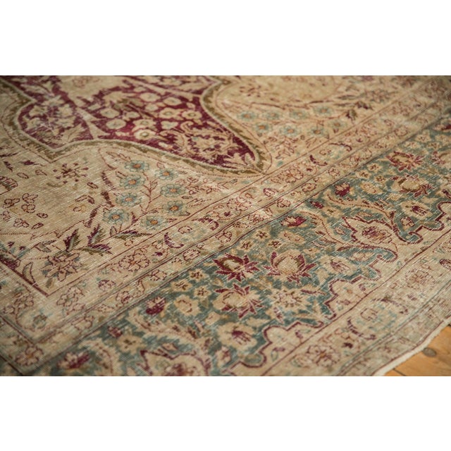 1930s Vintage Distressed Kerman Carpet - 9'9" x 12'5" For Sale - Image 5 of 14