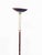 Brown Mid-Century Italian Lacquered Goatskin & Brass Adjustable Torchiere Floor Lamp, 1950s For Sale - Image 8 of 18
