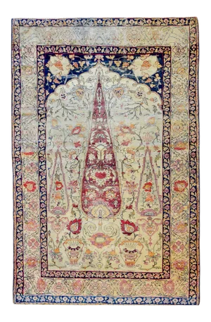 Late 19th Century Lavar Kirman Rug