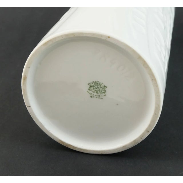 Large Vintage Porcelain Model No. 7840/2 Vase with Abstract Relief Decor from Gerold-Porzellan Bavaria, 1960s-1970s For Sale - Image 9 of 10