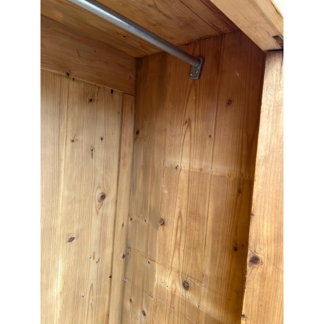 Wood Early 20th Century Swedish Pine Armoire For Sale - Image 7 of 9