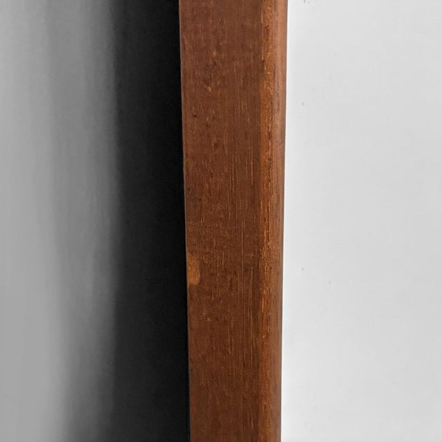Mid-Century Modern Italian Floor-Standing Mirror with Wooden Frame, 1960s For Sale - Image 11 of 12