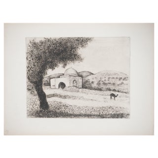 Marc Chagall, Rachel's Grave, Original Engraving For Sale