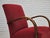 Mid-Century Modern Art Deco Danish Armchair in Red Furniture Wool and Beech Wood, 1950s For Sale - Image 3 of 18