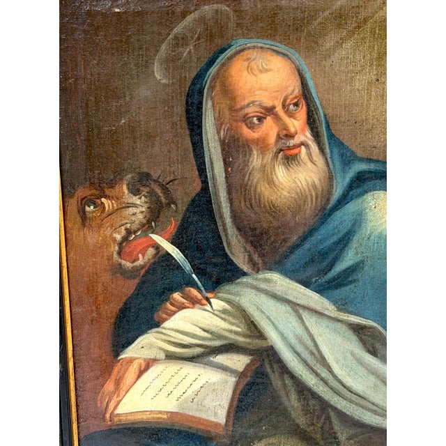 Italian Old Master Painting of Saint Mark the Evangelist with Lion, 1680–1750 For Sale - Image 15 of 16