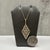 Early 21st Century Designer Effy Diamond Geometric Pendant Necklace 14kt Gold 0.62ctw NWT For Sale - Image 5 of 6