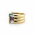 14k Yellow Gold Three Ring Set, Size 7 For Sale - Image 4 of 4
