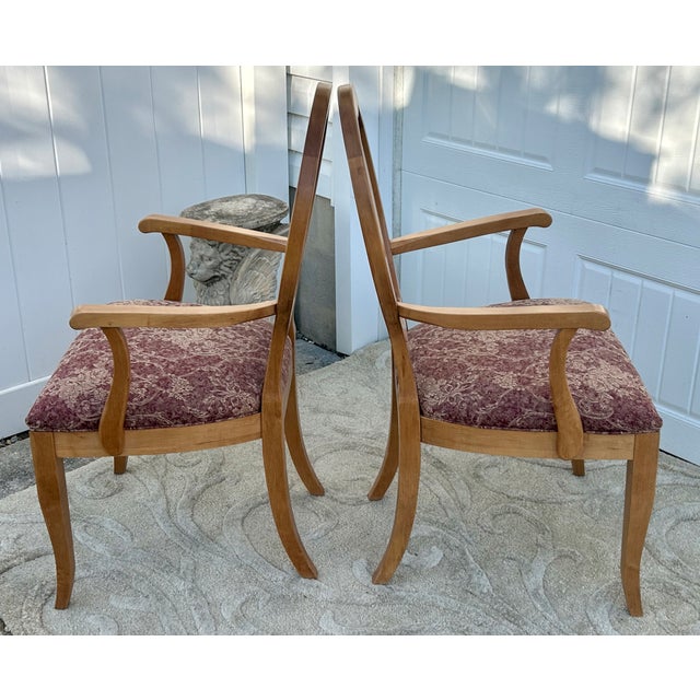 Vtg. Set of Six Ethan Allen Shield Back Transitional Style Dining Chairs For Sale - Image 14 of 17