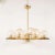 Early 21st Century Brass Sunburst Style Chandelier with Glass Globes For Sale - Image 11 of 13