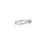 Not Yet Made - Made To Order 14k White Gold Diamond Turquoise Engagement Ring for Women Size 6 For Sale - Image 5 of 10