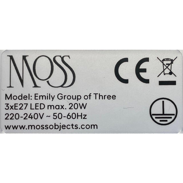 Not Yet Made - Made To Order Emily Group of Three Hanging Light by Daniel Becker for Moss Objects For Sale - Image 5 of 6