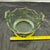 Rare Vtg. Green Uranium Glass Depression Bon Bon Candy Dish Curved Bow Handles For Sale - Image 9 of 9