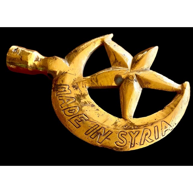 Antique Syrian Pierced Brass Table Lamp Circa 1920 For Sale - Image 14 of 18