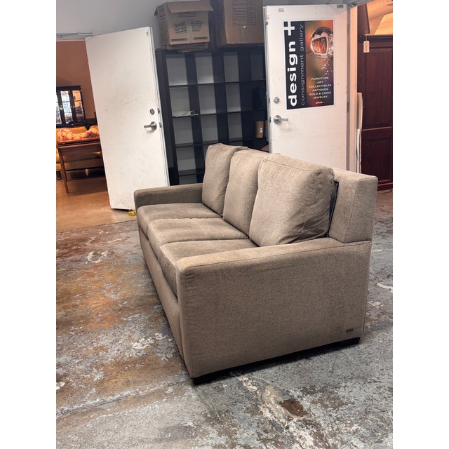 Queen+ Size American Leather Lyons Sleeper Sofa For Sale In San Francisco - Image 6 of 12