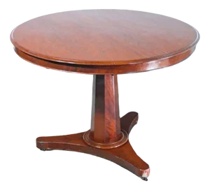 Sailing Side Table in Mahogany with Wheels