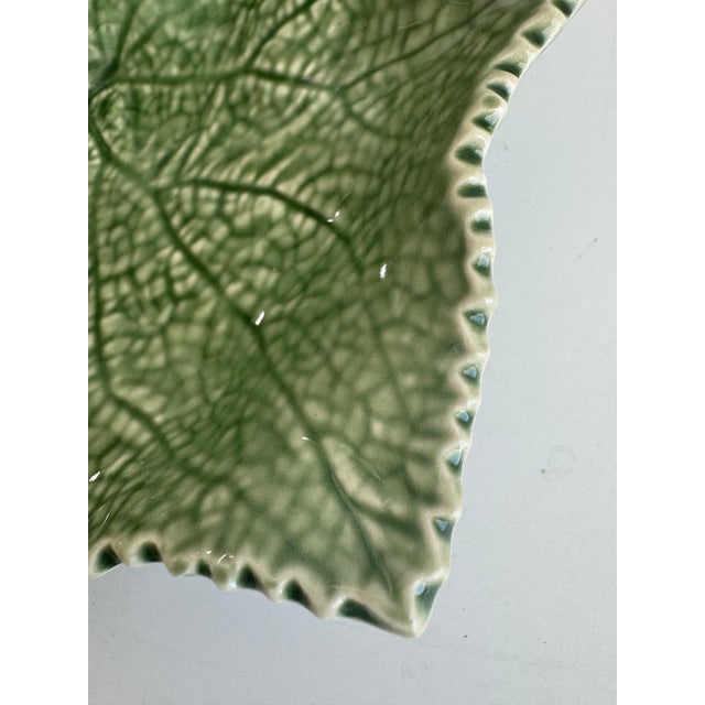 Bordallo Pinheiro Bordallo Pinheiro Leaf Plate For Sale - Image 4 of 8