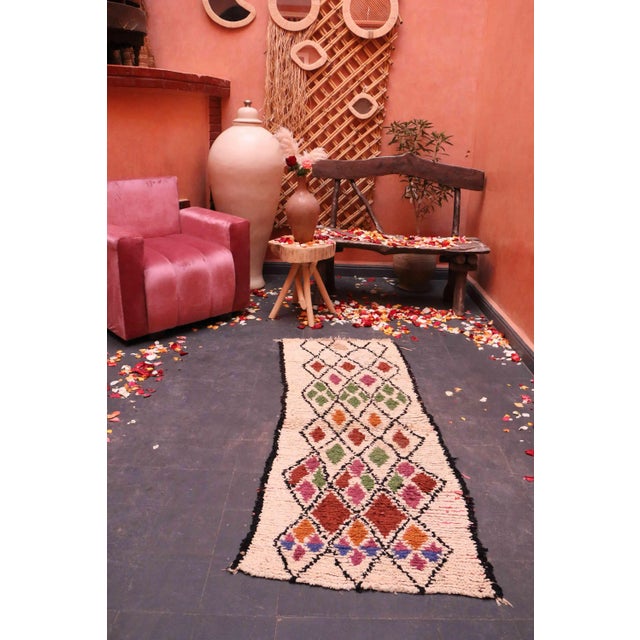 Moroccan Vintage Azilal Rug - 2'4" X 5'8" Ft For Sale - Image 4 of 6