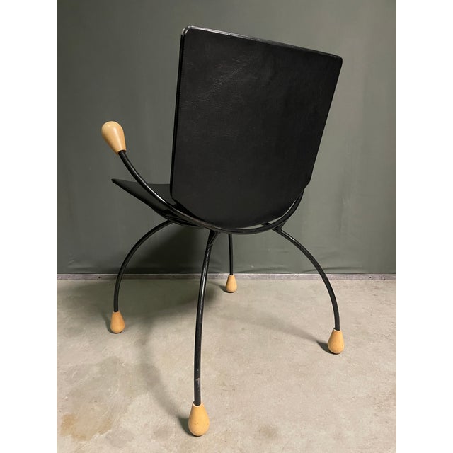 Metal Vintage Armchairs in Metal, 1980, Set of 2 For Sale - Image 7 of 10
