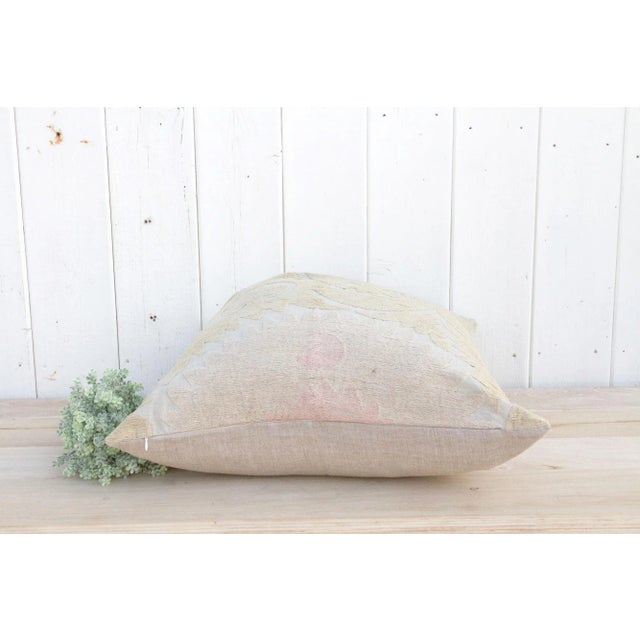 Nomadic Large Vintage Suzani Pillow For Sale In Los Angeles - Image 6 of 9