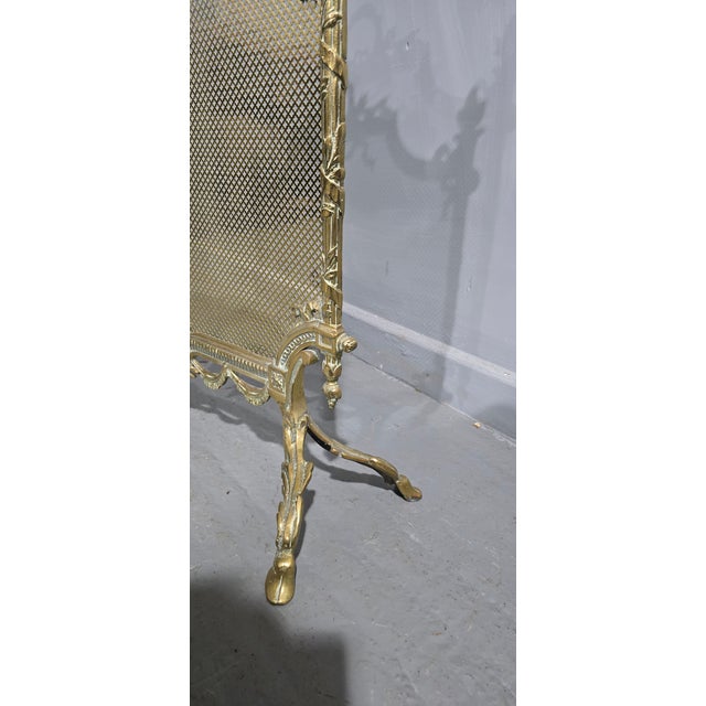 Late 19th Century Victorian Gilt Brass Fire Guard, 1880 For Sale - Image 5 of 9
