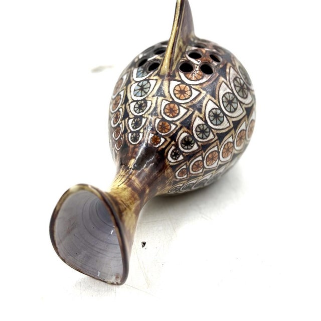 Sunfish-shaped flower vase Vallauris ceramic, 1970s This piece has an attribution mark, I am sure that it is completely...