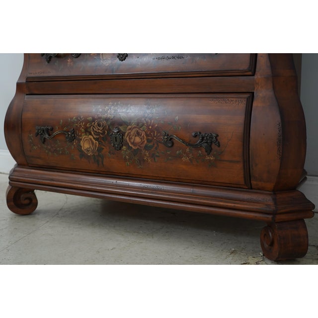 Ethan Allen Venetian Decorated Secretary Desk For Sale - Image 10 of 18